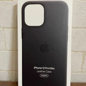 ◯未使用 純正品iphone12pro maxレザーケース ブラック