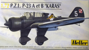 エレール/1/72/ポーランド空軍P.Z.L.P-23 A/Bカラッシュ偵察機/急降下爆撃機/未組立品/デカール欠