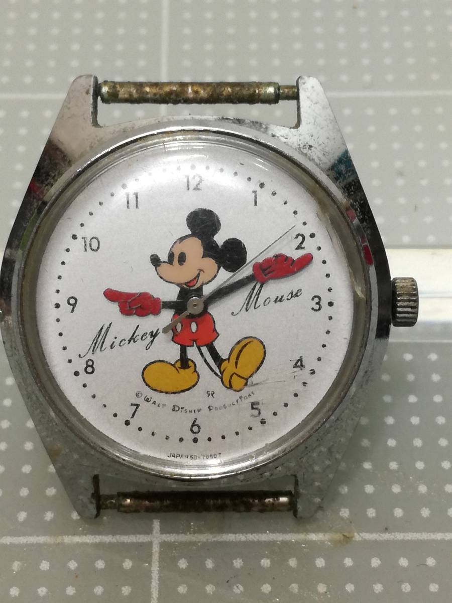史上最も激安】 骨董品 ミッキーマウス 手巻き 腕時計 昭和レトロ 