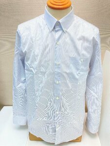 * 90192 Papas / Papas men's Y shirt long sleeve M stripe cotton 100% THOMAS MASON / Thomas meison men's shirt used [ cleaning 