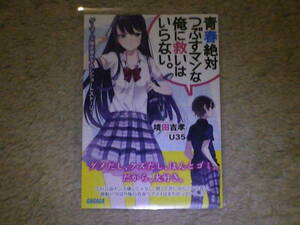 未使用 青春絶対つぶすマンな俺に救いはいらない。 １巻 ゲーマーズ特典リーフレット付き 境田吉孝 U35