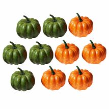 食品サンプル かぼちゃ 直径8cm オレンジ グリーン 10個セット ハロウィン_画像1