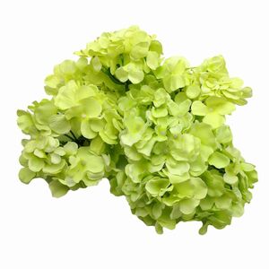 造花 アジサイ 花のみ 直径15cm 10個 (ライトグリーン)