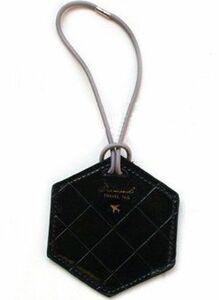  name tag lovely hexagon ( black )