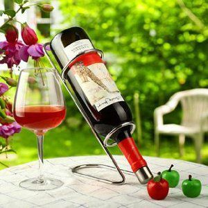  wine bottle holder simple made of stainless steel 