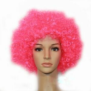  костюмированная игра красочный Afro ( розовый )