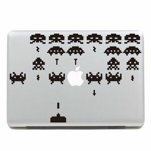 MacBook ステッカー シール インベーダー 13インチ