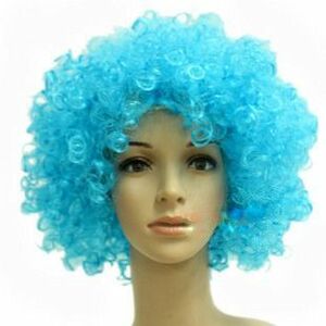  костюмированная игра красочный Afro ( Sky голубой )