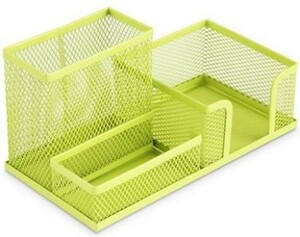  penholder simple mesh 3.. bulkhead . made of metal ( lime green )