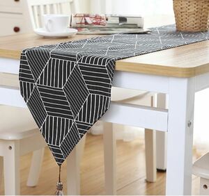  with translation table Runner ..... . shape ta with a self-starter black ( large 30×220cm)