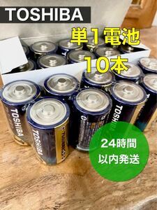 東芝　単1アルカリ乾電池　10本　防災　災害用　備蓄___