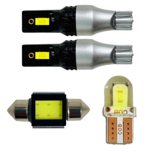 MJ21S AZ-ワゴンRR・FX-S(AZワゴン)[H15.10〜H20.8] 交換用 COB全面発光 LED ルームランプ バックランプ ウェッジ球セット 車内灯 室内灯
