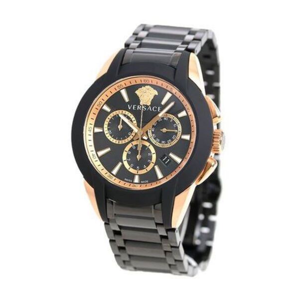 VERSACE ヴェルサーチェ CHARACTERCHRONO 腕時計 美品 クロノグラフ メンズ腕時計 クォーツ