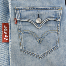 LEVI'S リーバイス ★ 703 フラップポケット デニム ジーンズ ハーフパンツ 薄いインディゴ メンズ 32_画像6