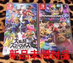 新品未開封セット★大乱闘スマッシュブラザーズ &SPECIAL& マリオカート8デラックス