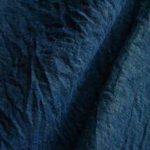 古布 藍染 無地 木綿 ジャパンヴィンテージ ファブリック 大正 昭和 リメイク素材 Japanese Fabric Cotton Vintage Indigo Dyed_画像1