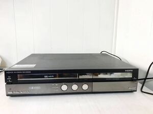 VHS dvd one body recorder VHS video deck used sharp 250GB HDD installing video one body DVD recorder AQUOS DV-ACV52