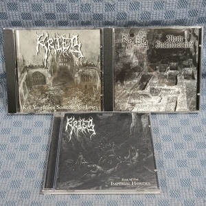 JA421●KRIEG「RISE OF THE IMPERIAL HORDES/Kill Yourself or Someone You Love」等 輸入盤CD3点セット /ブラックメタル