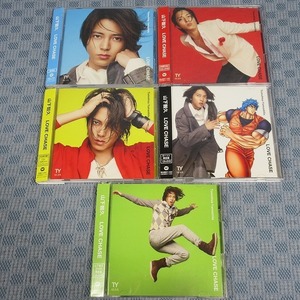 JA353●山下智久「LOVE CHASE」通常盤・初回限定盤A・B・ローソン限定盤・SHOP限定盤 CD5種セット