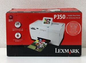 未使用【レックスマーク ポータブルフォトプリンタ P350】LEXMARK 写真 印刷 プリント ハガキサイズ/A3753