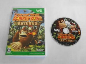 Wii21-229 任天堂 ニンテンドー Wii ドンキーコング リターンズ DONKEY KONG RETURNS シリーズ レトロ ゲーム ソフト 使用感あり 取説なし