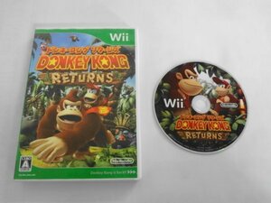 Wii21-230 任天堂 ニンテンドー Wii ドンキーコング リターンズ DONKEY KONG RETURNS シリーズ レトロ ゲーム ソフト 使用感あり 取説なし