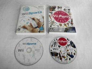 Wii21-281 任天堂 ニンテンドー Wii スポーツ パーティー セット Sports Party レトロ ゲーム ソフト 使用感あり 取説なし