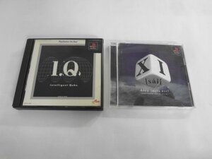PS21-447 ソニー sony プレイステーション PS 1 I.Q インテリジェントキューブ XI sai セット ゲーム ソフト ケース割れあり 使用感あり