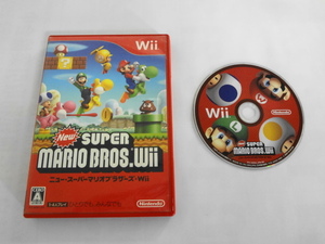 Wii21-225 任天堂 ニンテンドー Wii New スーパーマリオブラザーズ Wii 人気 シリーズ レトロ ゲーム ソフト 使用感あり 取説なし