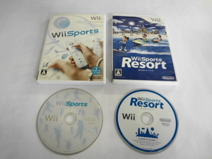 Wii21-277 任天堂 ニンテンドー Wii スポーツ リゾート ソフト単品 セット Sports レトロ ゲーム ソフト 使用感あり 取説なし