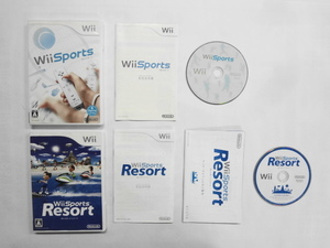 Wii21-322 任天堂 ニンテンドー Wii スポーツ リゾート ソフト単品 セット Sports レトロ ゲーム ソフト 使用感あり