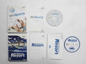 Wii21-324 任天堂 ニンテンドー Wii スポーツ リゾート ソフト単品 セット Sports レトロ ゲーム ソフト 使用感あり