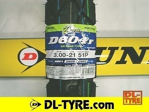 [フロント] DUNLOP 新品 D604 3.00-21 [DT200R DT ランツァ TT250Rレイド]