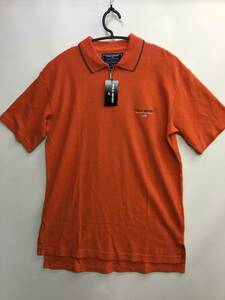 デッドストック 90s POLO SPORT Ralph Lauren ポロスポーツ ラルフローレン 半袖 ジップポロシャツ オレンジ Mサイズ