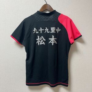 YONEX ヨネックス 九十九里中 ユニフォーム ゲームシャツ レディース Mサイズ ブラック 黒 ポリエステル