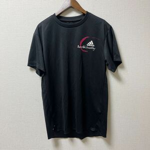 adidas アディダス 半袖Tシャツ プラクティスシャツ Lサイズ ブラック 黒 ポリエステル