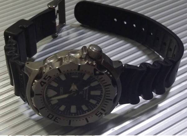 セイコー プロスペックス 自動巻 メカニカル 手巻 ブラック モンスター black monster 200m ダイバー SBDC025 Seiko made in JAPAN 日本製