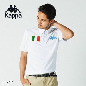 新品未使用 Kappa GOLF 半袖 ゴルフシャツ【L】消臭機能 吸水速乾 メンズ カッパ ゴルフ kappaGOLF ウェア 上着 シャツ 白 ポロシャツ