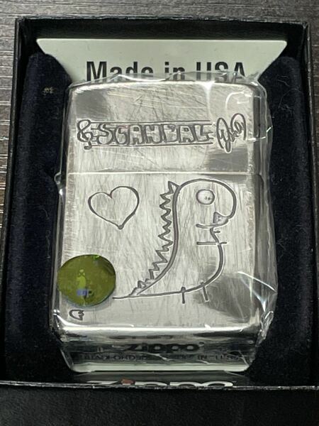 zippo SCANDAL RINA 限定品 両面刻印 スキャンダル 2012年製 ダメージ加工 デッドストック シリアルナンバー NO.293 ケース 保証書