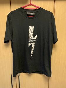 正規 20SS Neil Barrett ニールバレット ボルト サンダー 稲妻 グラフィティ Tシャツ 黒 S PBJT693S N541S