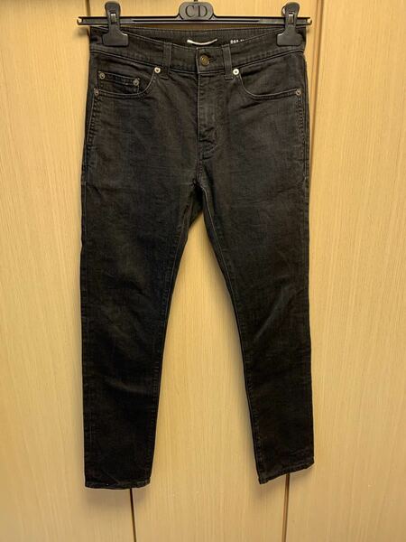 国内正規 17SS Saint Laurent Paris サンローランパリ Hedi Slimane エディスリマン D02 M/SK-LW デニムパンツ 黒 27 47822 Y869L