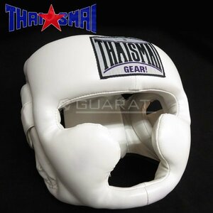 THAISMAI 格闘技 ボクシング 防具 ヘッドギア ヘッドガード 白色 Sサイズ 長期自宅保管品 (USED品) J-D22