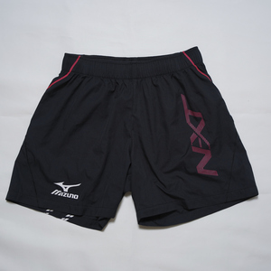 ミズノ　MIZUNO ランニング　パンツ　陸上　ジョギング　ショートパンツ メンズ 黒×赤 Sサイズ 