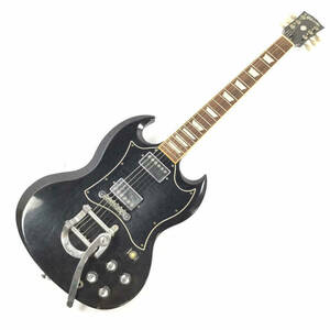 Gibson ギブソン SG エレキギター MAESTRO製ビグスビータイプ搭載 シリアルNo.90839584 黒系 1999年Made in U.S.A.★現状品