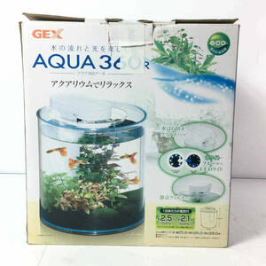 GEX AQUA 360R 観賞魚用水槽セット ACアダプター 元箱付き＊ジャンク品