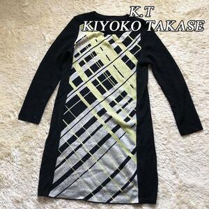 K.T KIYOKO TAKASE K.T キヨコ タカセ ウール紺 ワンピース ブラック 11 ファイブフォックス 日本製