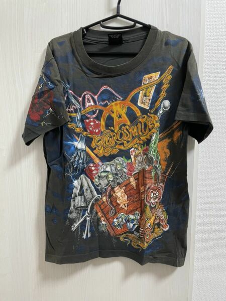 激レア 90s Aerosmith 総柄 バンドtシャツ ヴィンテージ