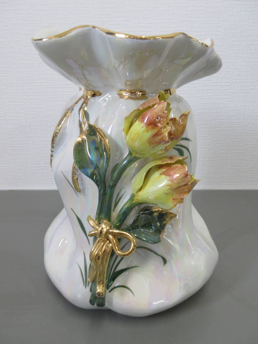 イタリア製 特大 ガラス 花瓶 フラワーベース花器 フラワーアレンジメント-