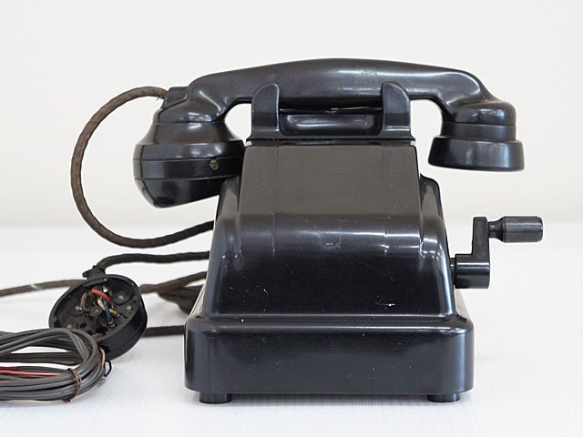 最新作  2台セット 3-M•41M 磁石式電話機 レトロ電話機で内線通話実用可能 雑貨