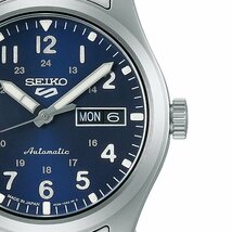 SEIKO セイコー5スポーツ FIELD SPORTS STYLE フィールドスポーツ スタイル 自動巻き人気モデル ブルーメンズ腕時計 SBSA113 新品_画像4